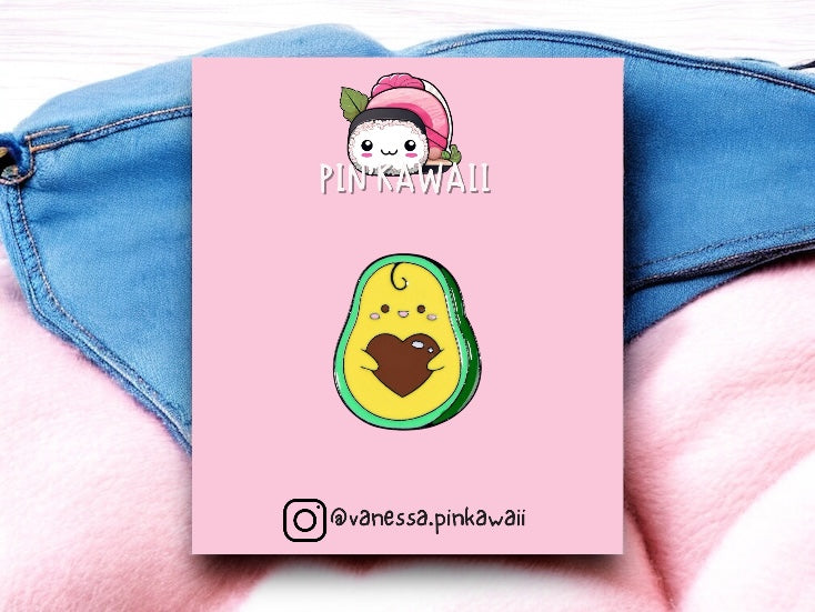 Pin's Broche Email | Avocat | Avocado | Kawaii | Fun | Humour