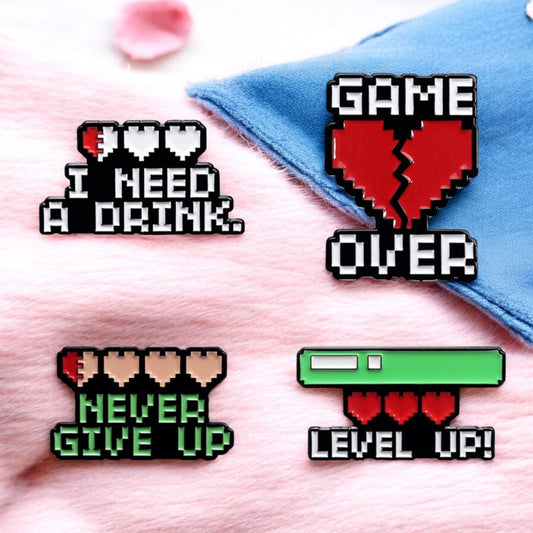 Pin's Broche Email | Console Jeux | Gamer | Kawaii | Fun | Humour Text