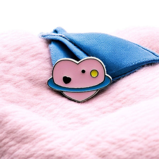 Pin's Broche Email | Coeur Planète | Kawaii | Amour Fun