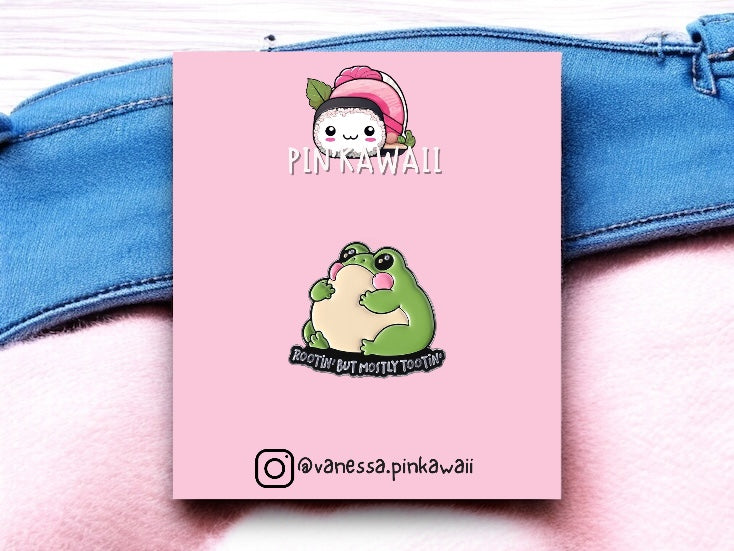 Pin's Broche Email | Grenouille | Amoureux des Grenouilles | Kawaii | Fun