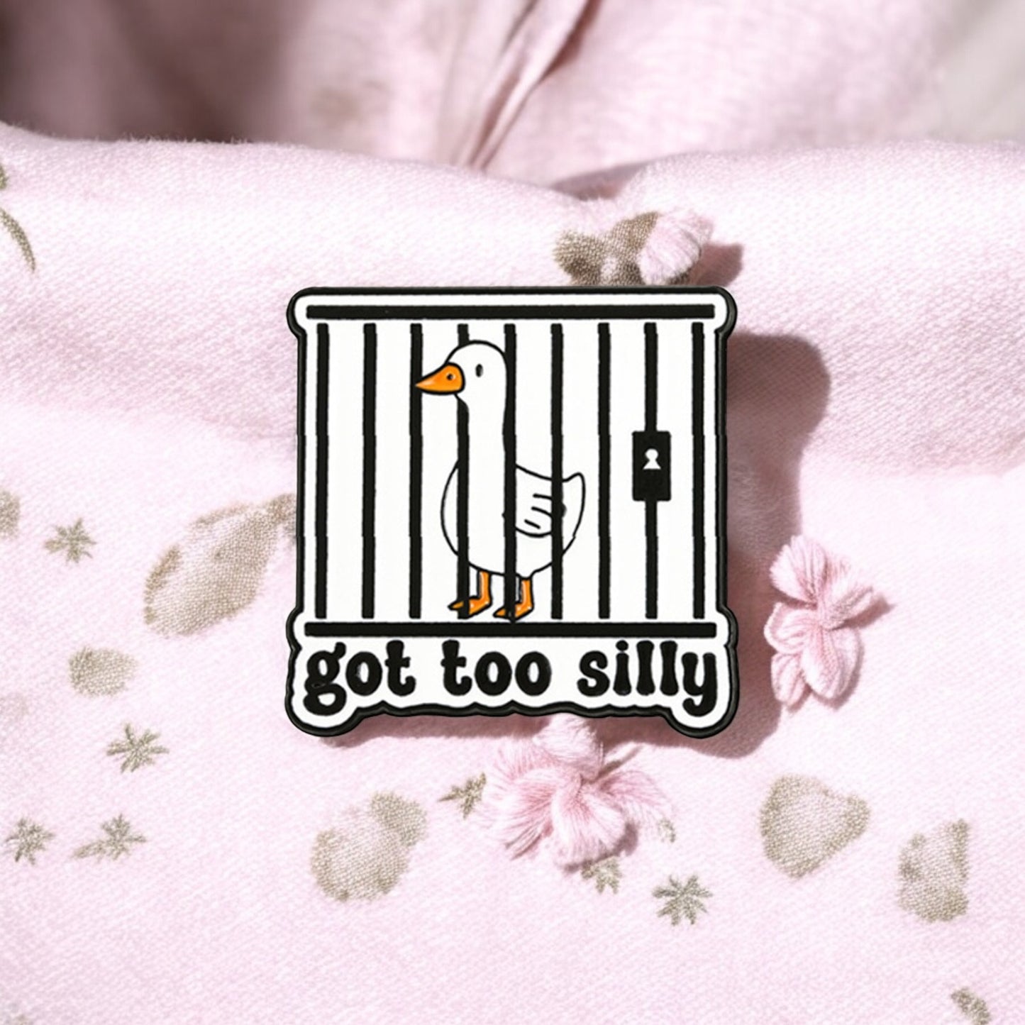 Pin's Broche Email | Canard Prison | Got too Silly | Humour | Mignon | Fun | Kawaii
