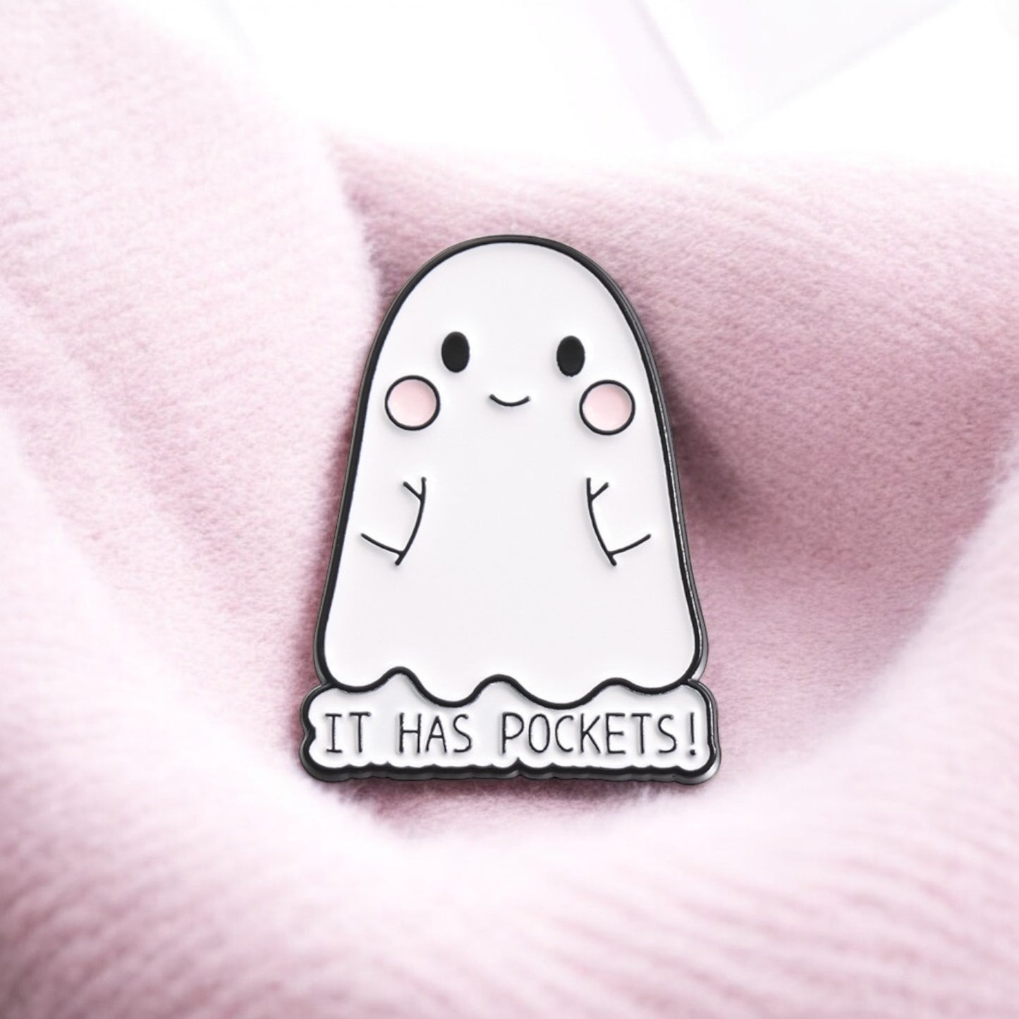 Pin's Broche Email | FantômE | Fantome | Cute Mignon | Humour Fun Halloween Horreur | Kawaii