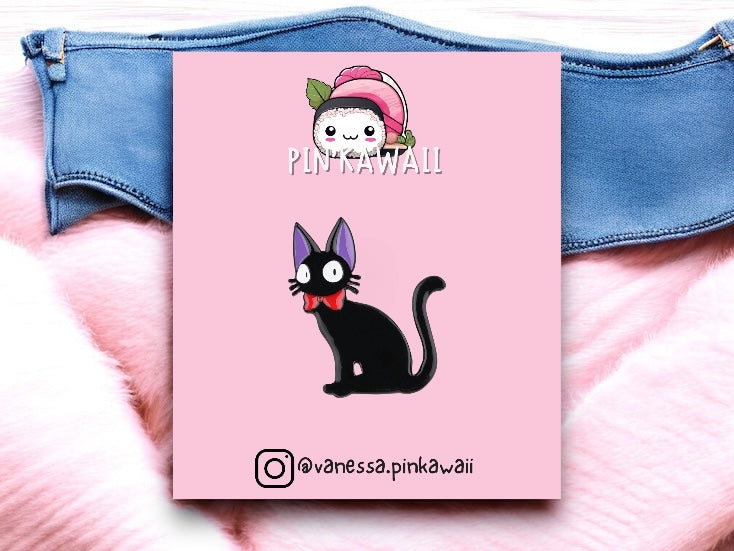 Pin's Broche Email | Chat Boulangerie | Chat Noir | Kawaii | Mignon Dessin Animé