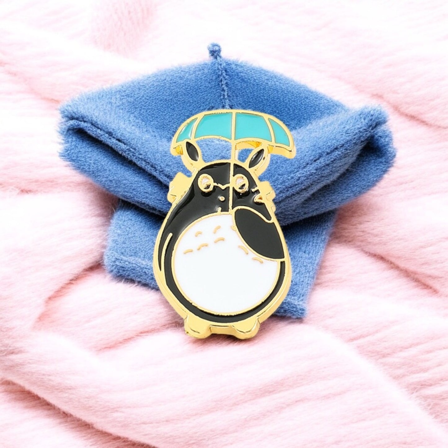Pin's Broche Email | Chat Lapin Gris | Totoro | Kawaii Mignon