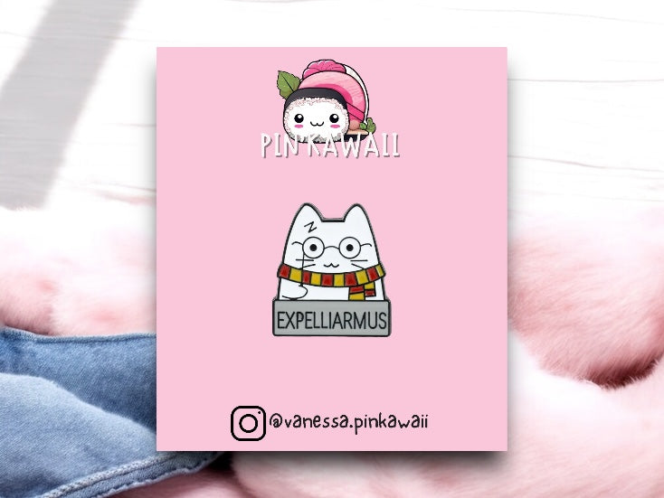 Pin's Broche Email | Chat Sorcier Kawaii | Fun | Humour