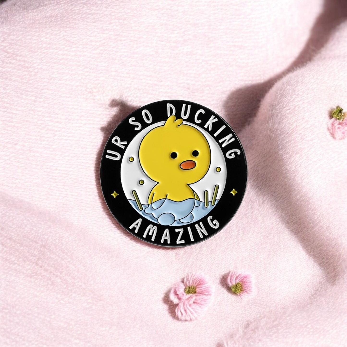 Email Brooch Pin | Animals Middle finger | Fuck | Humor | Kawaii | Cute | Rabbit Chick Cat Duck