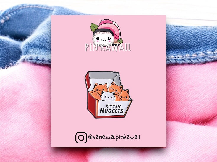 Pin's Broche Email | Chat | Humour Boite Nuggets | Kawaii | Mignon Amoureux des Chats