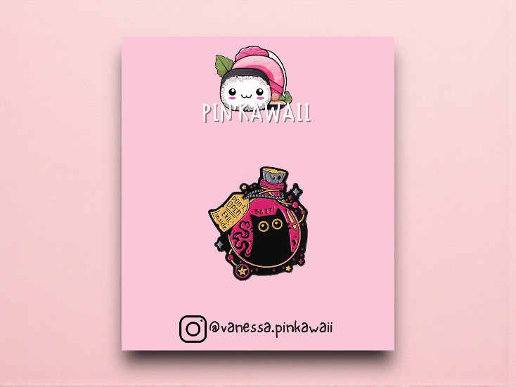 Pin's Broche Email | Potion Magique Chat Humour | Amoureux des Chats | Kawaii | Mignon