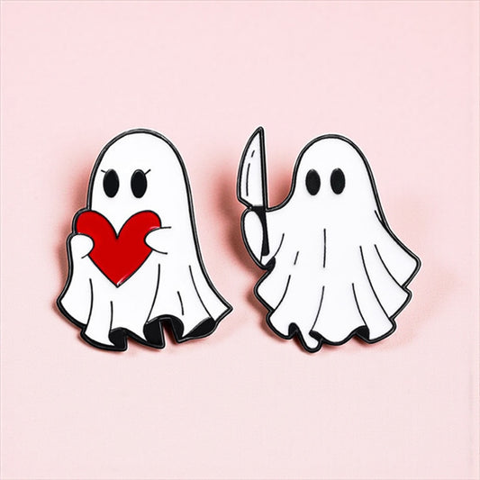 Pin's Broche Email | FantômE | Fantome | Cute Mignon | Humour Fun Halloween Horreur | Kawaii