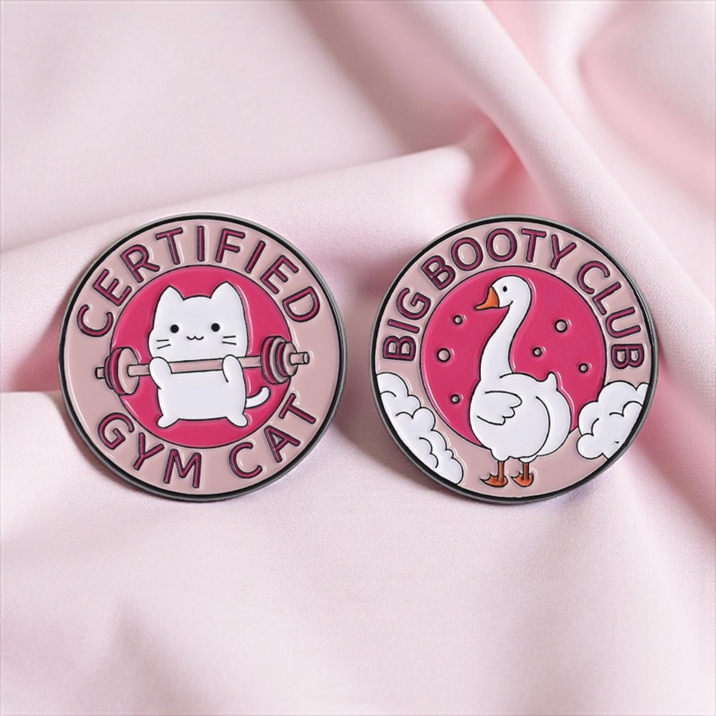Pin's Broche Email | Gym Booty Club | Musculation | Kawaii | Fun | Humour Mignon