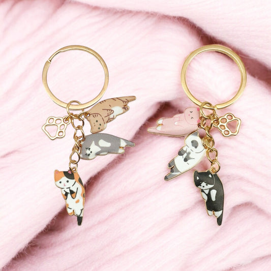 Schlüsselanhänger | Katzenmesser | Katzenliebhaber | Humor | Kawaii | Niedlich