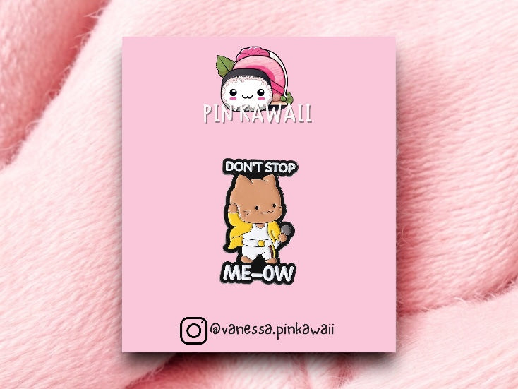 Pin's Broche Email | Chat Rock n Roll | Amoureux des Chats | Kawaii | Fun | Humour Mignon Pop Music