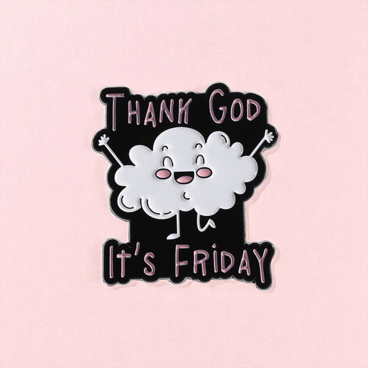 Pin's Broche Email | Nuage | It's Friday | Kawaii | Fun | Humour
