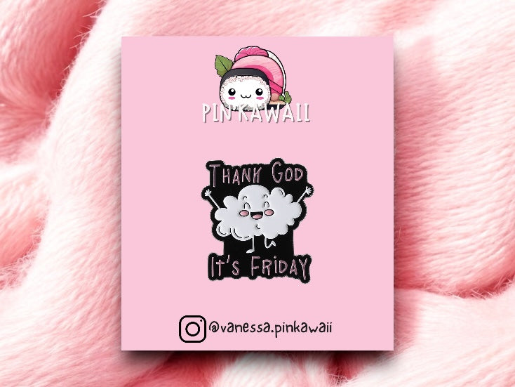 Pin's Broche Email | Nuage | It's Friday | Kawaii | Fun | Humour