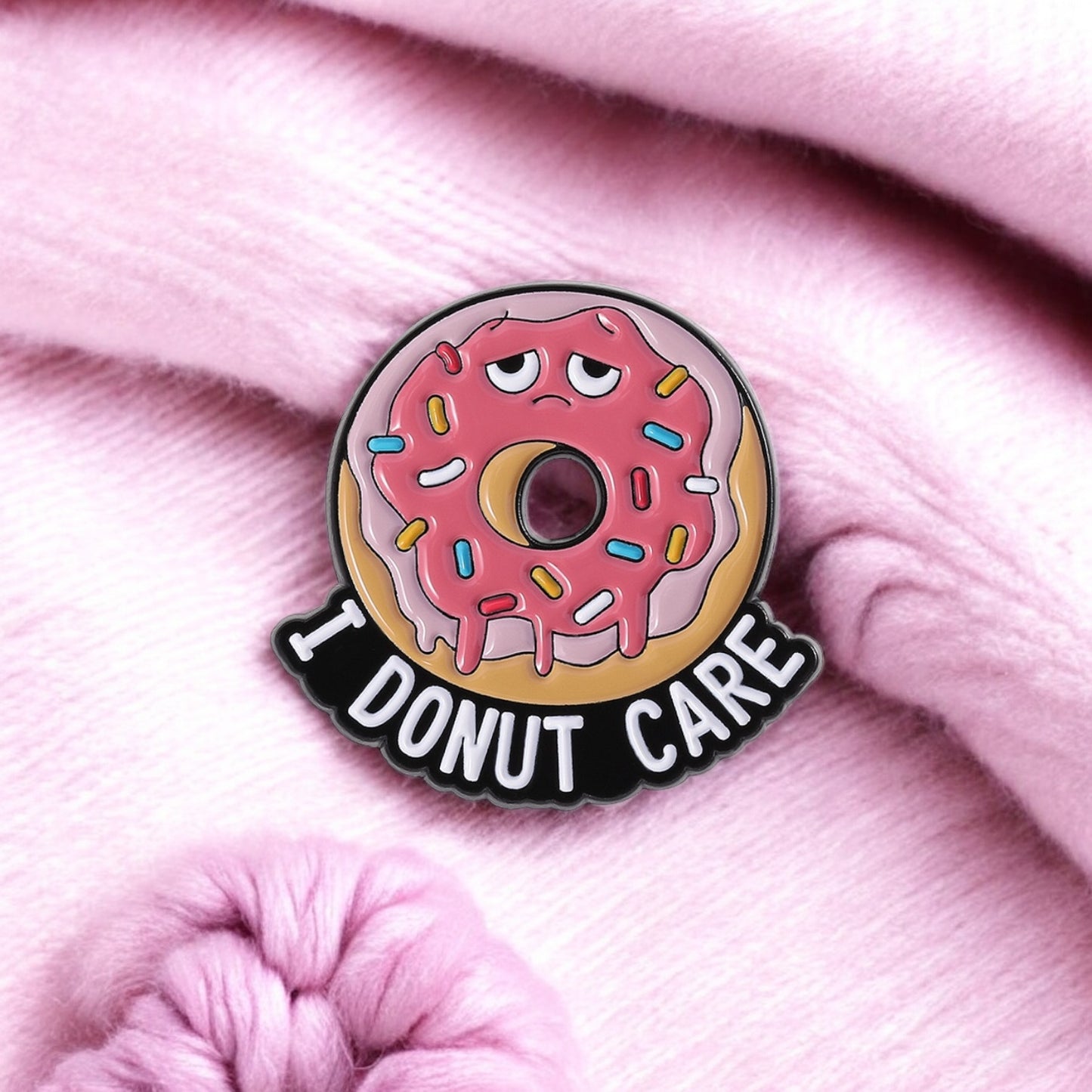Pin's Broche Email | Donut Care Donut Stress | Kawaii | Fun | Humour