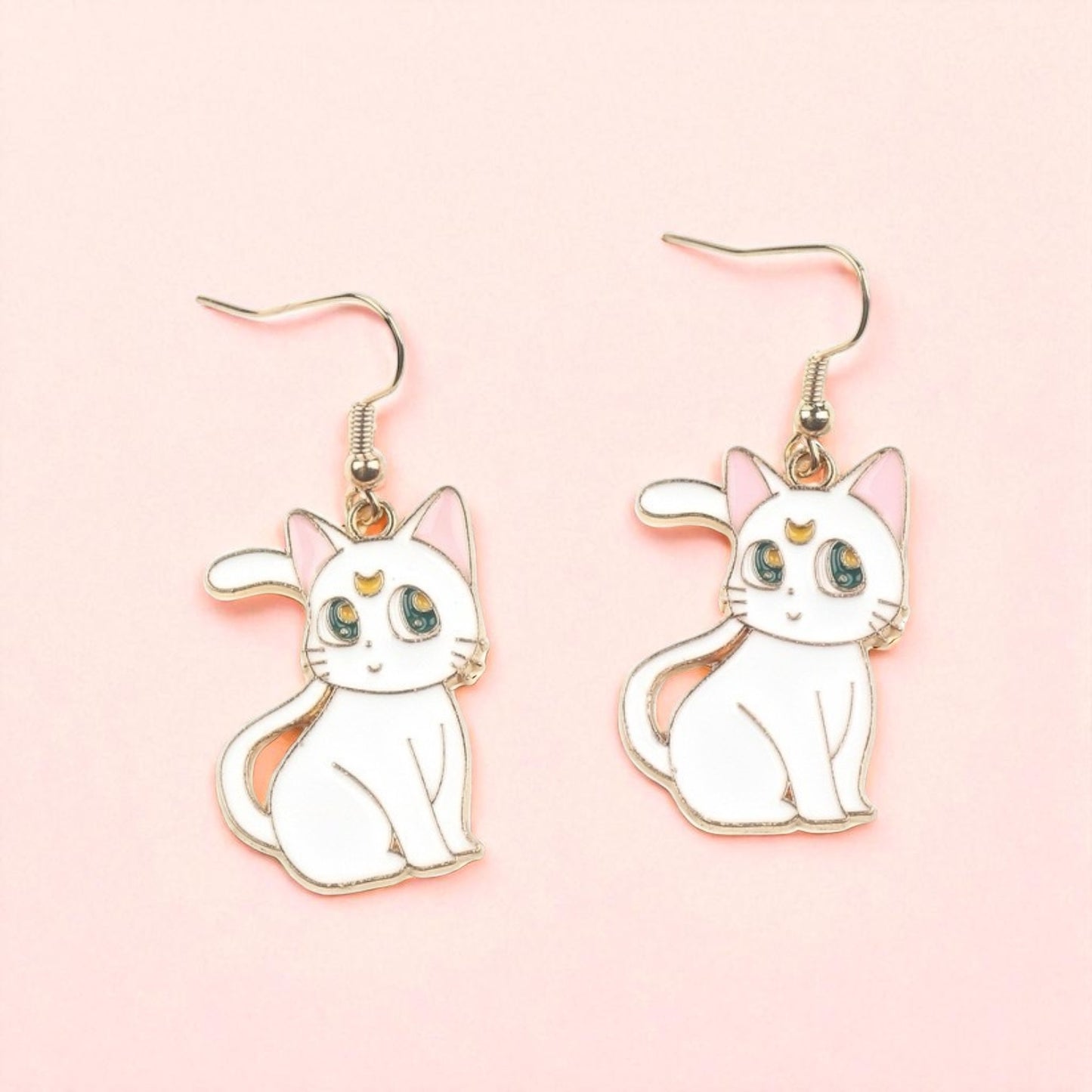 Earrings | Drop earrings | Alice in Wonderland | Late Bunny Alice | Gold Plated Copper