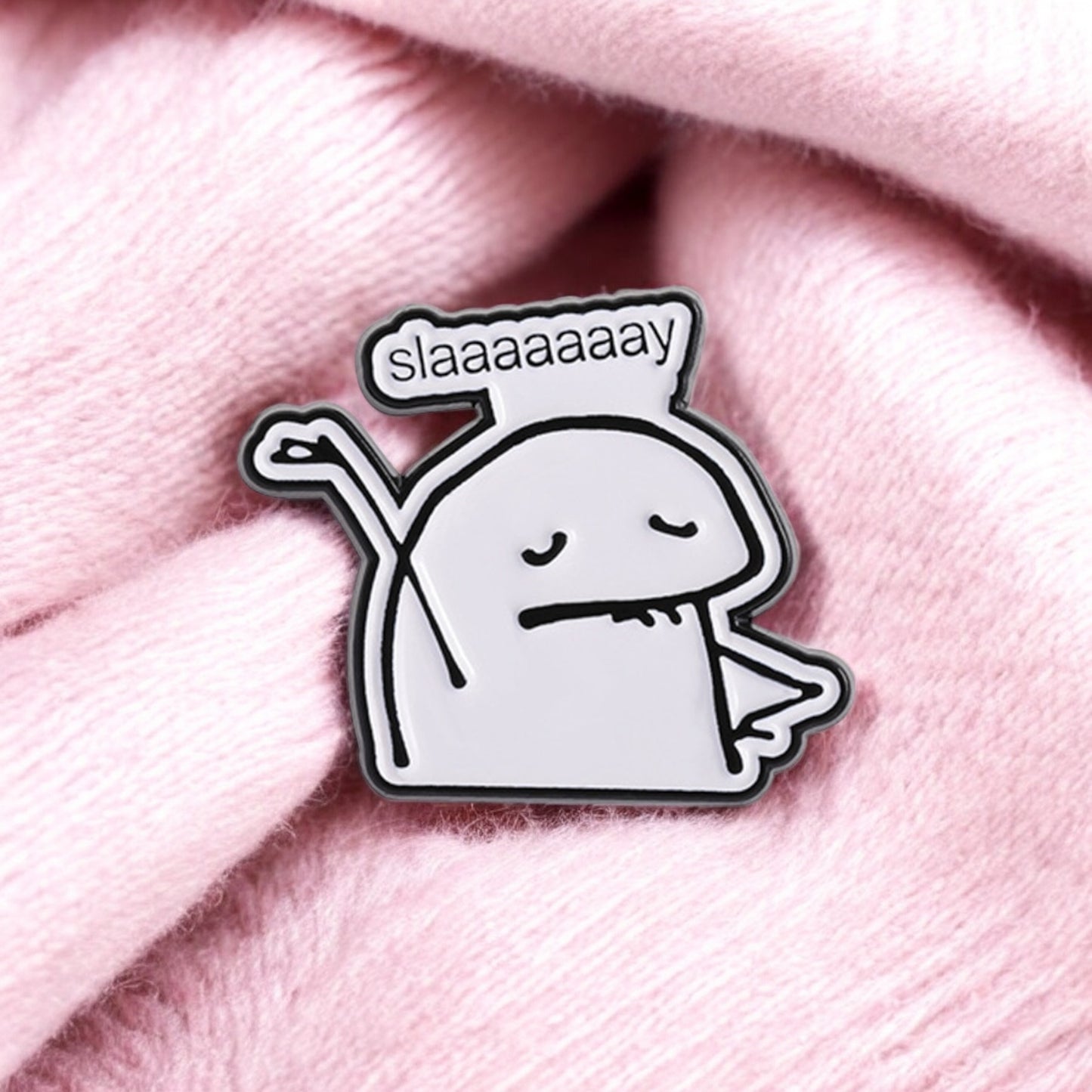 Pin's Broche Email | Bonhomme Slay Danse Trend | Kawaii | Fun | Humour