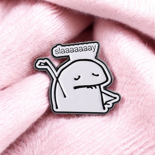 Pin's Broche Email | Bonhomme Slay Danse Trend | Kawaii | Fun | Humour