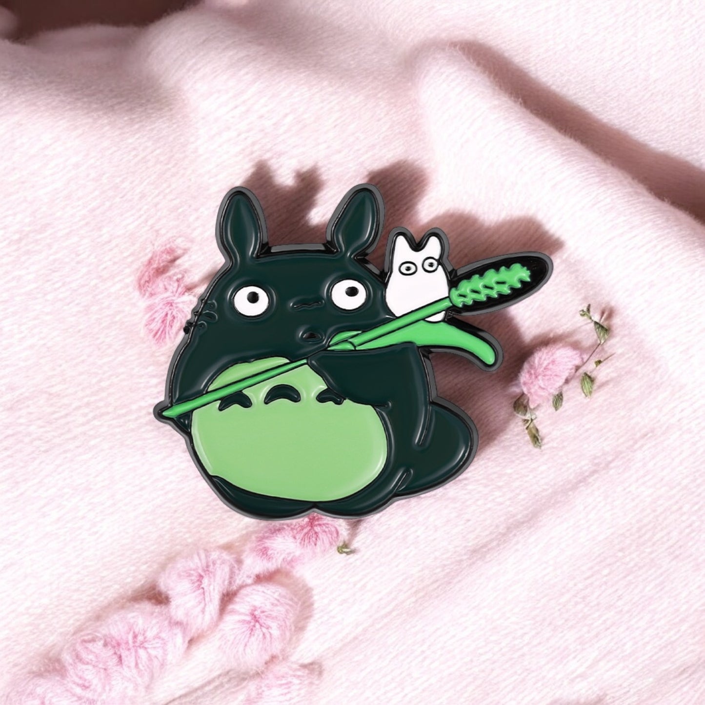 Pin's Broche Email | Chat Lapin Gris | Totoro | Kawaii Mignon