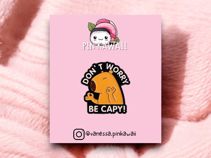 Pin's Broche Email | Cappy Don't worry be Cappy | Kawaii | Fun | Humour Mignon