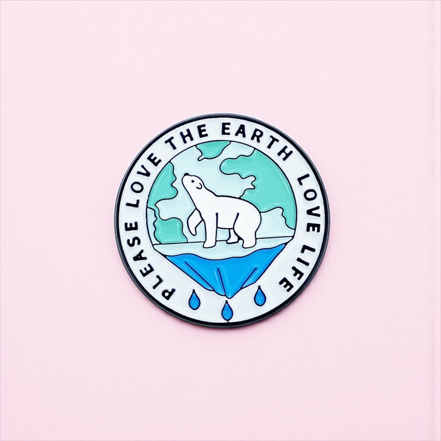 Pin's Broche Email | Ours | Save the Earth | Sauver Planète | Deforestation | Kawaii | Fun | Humour