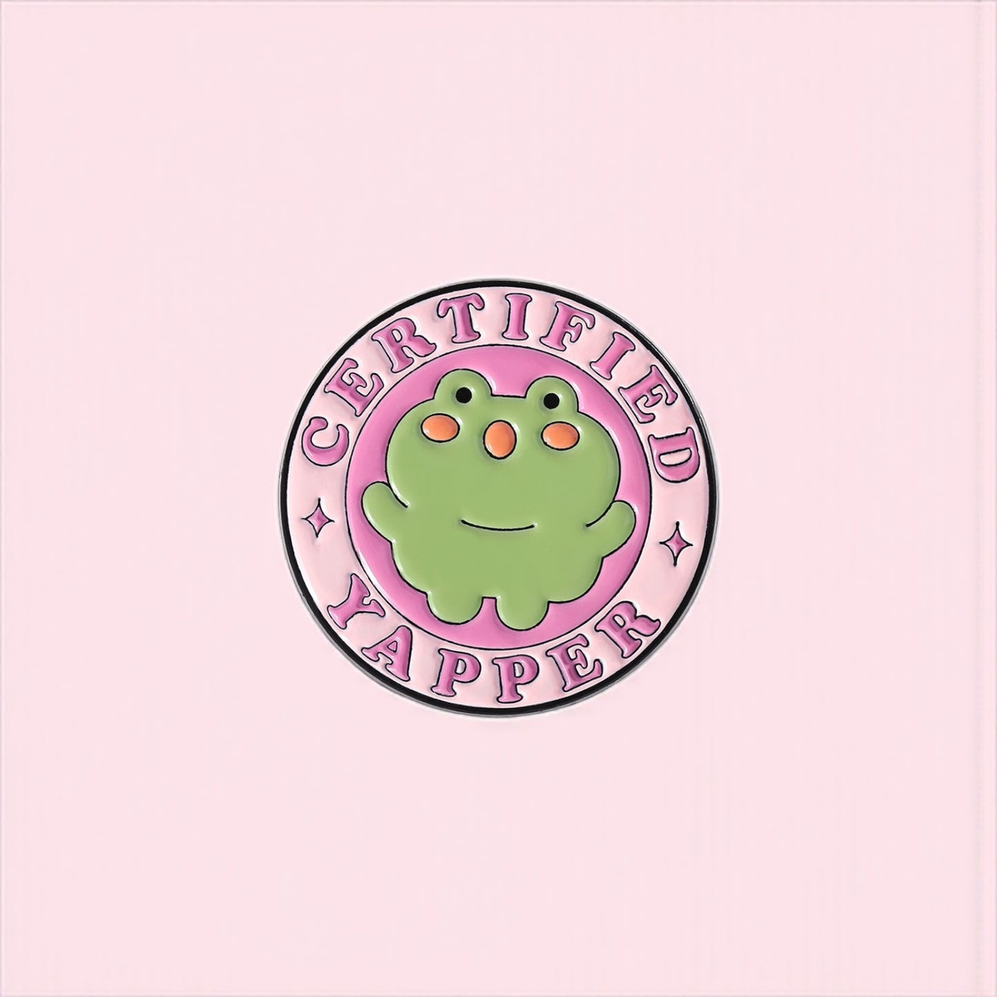 Pin's Broche Email | Grenouille ou Canard | Certified Yapper | Kawaii | Fun