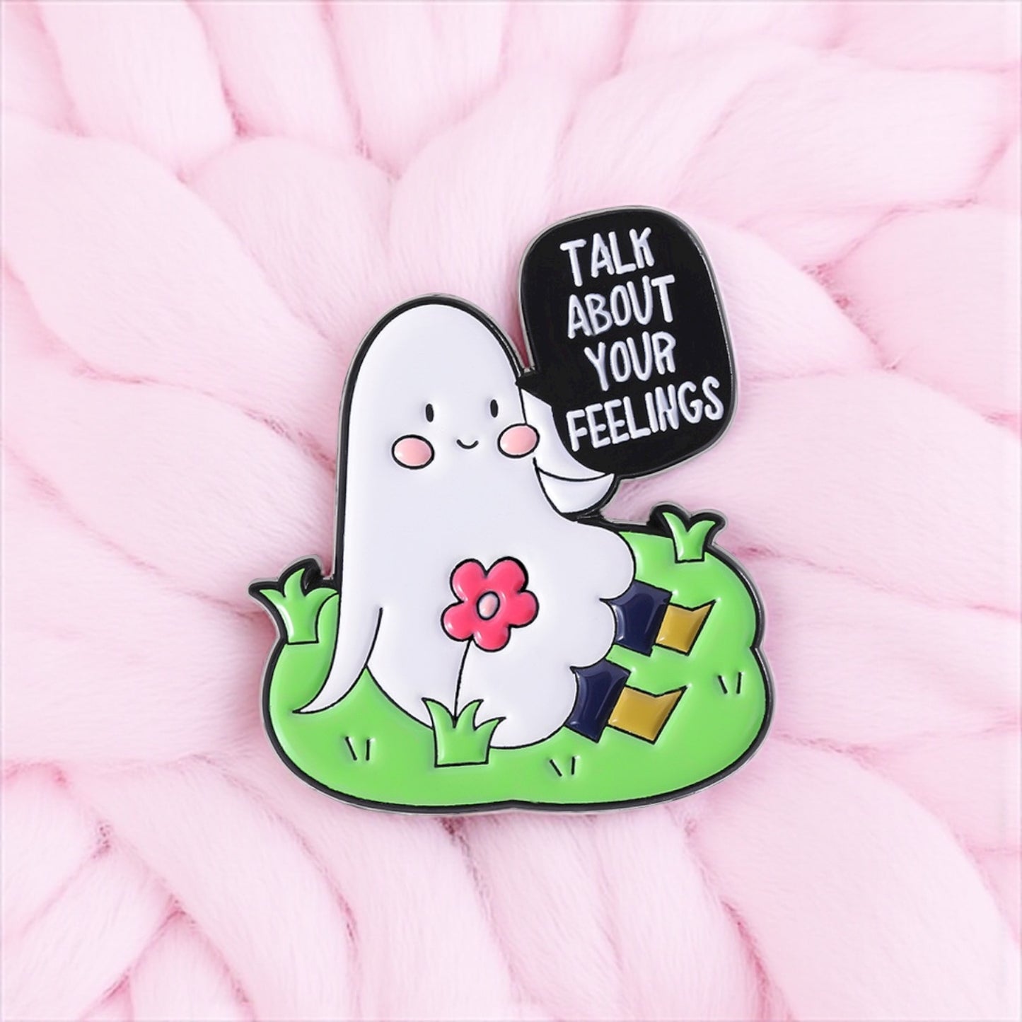 Pin's Broche Email | Fantôme | Cute Mignon | Humour Fun Halloween Horreur | Kawaii