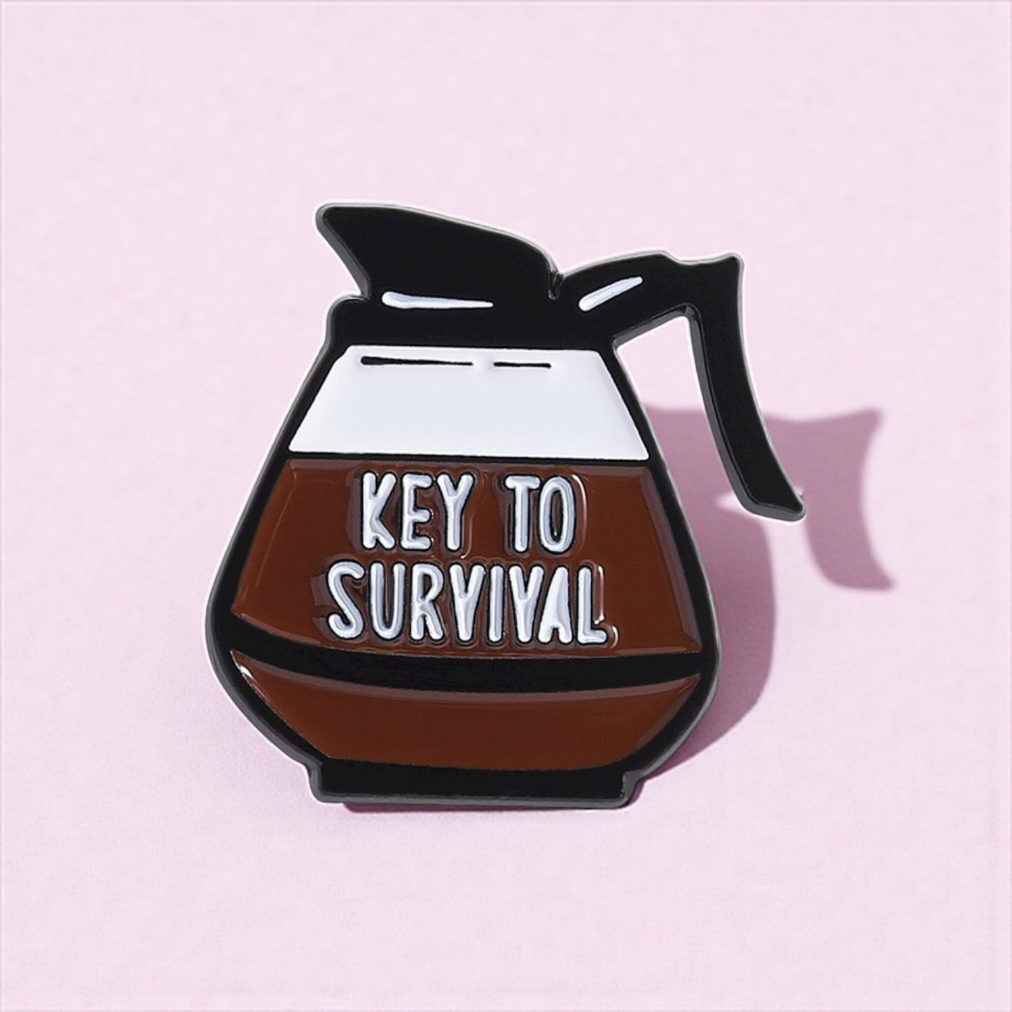 Pin's Broche Email | Amoureux de Café | Coffee | 100% Café | Mignon |Kawaii | Fun | Humour