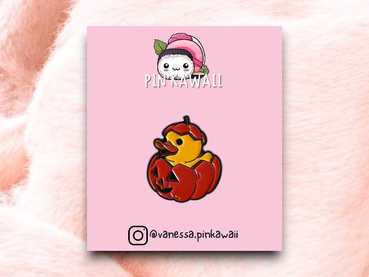 Pin's Broche Email | Halloween Canard | Kawaii | Mignon Dessin Animé Humour