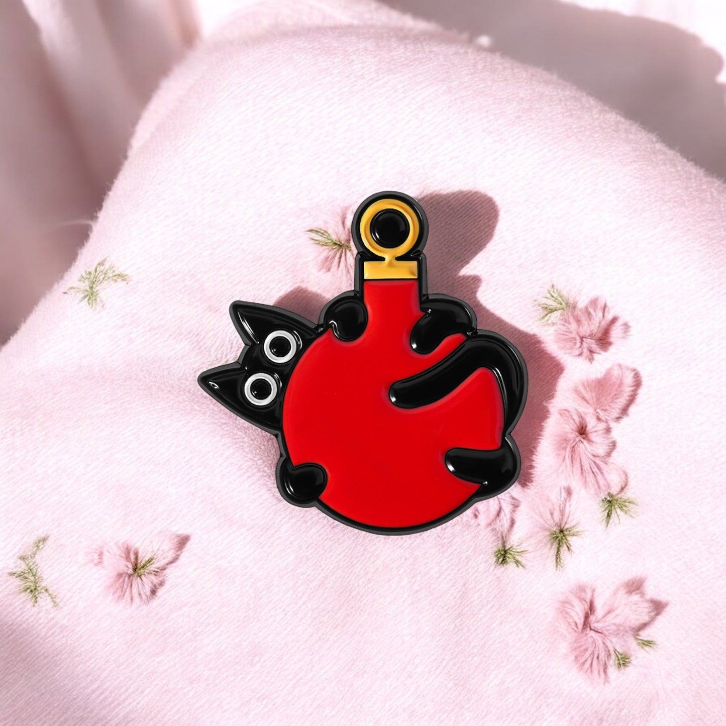 Pin's Broche Email | Noël | Kawaii Mignon Chat | Fun | Humour Décoration Noël Fête fin Année