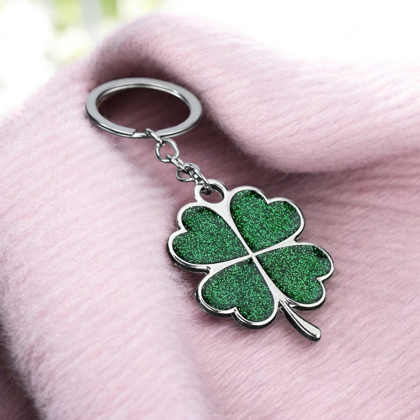 Porte Clés | Trèfle 4 feuilles | Porte Bonheur | Chance | Kawaii | Mignon