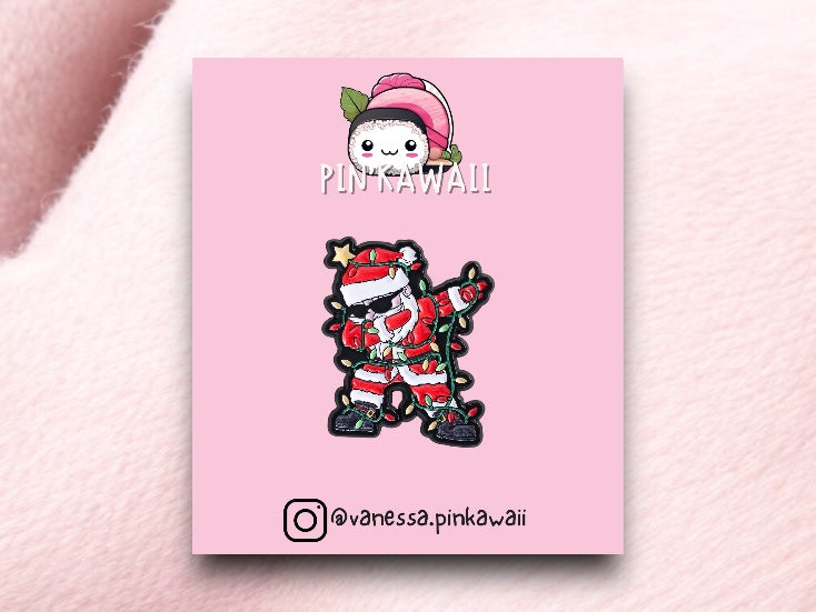 Pin's Broche Email | Père Noël | Kawaii Mignon | Fun | Humour Décoration Noël Fête fin Année