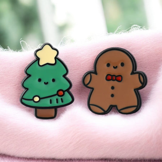 Pin's Broche Email | Père Noël | Kawaii Mignon | Fun | Humour Décoration Noël Fête fin Année