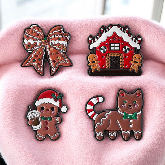 Pin's Broche Email | Noël | Kawaii Mignon Chat | Fun | Humour Décoration Noël Fête fin Année
