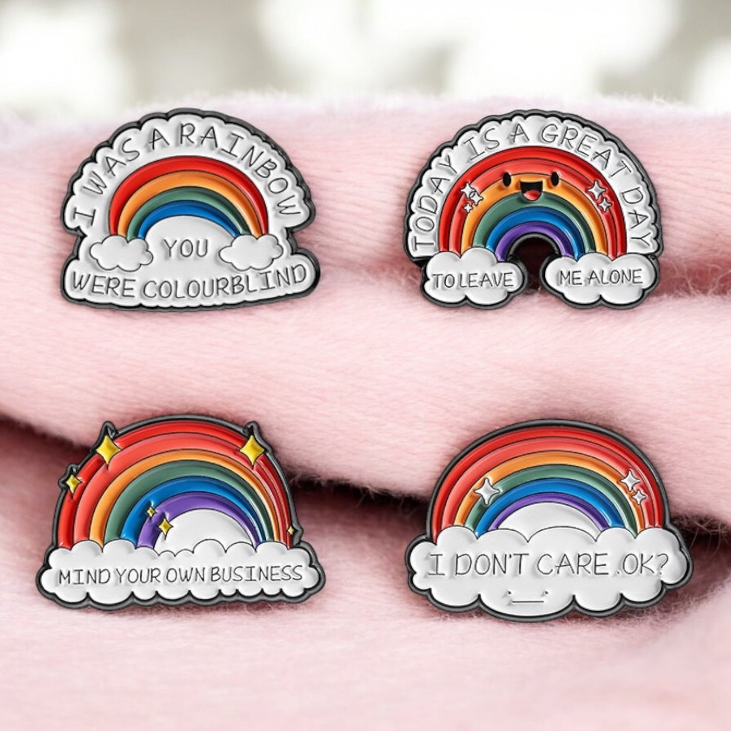 Pin's Broche Email | Arc en Ciel | Arc en ciel | Kawaii | Fun | Humour