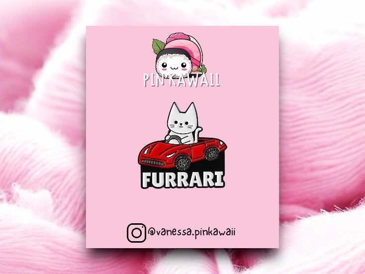 Pin's Broche Email | Chat | Furrari | Humour | Kawaii | Mignon