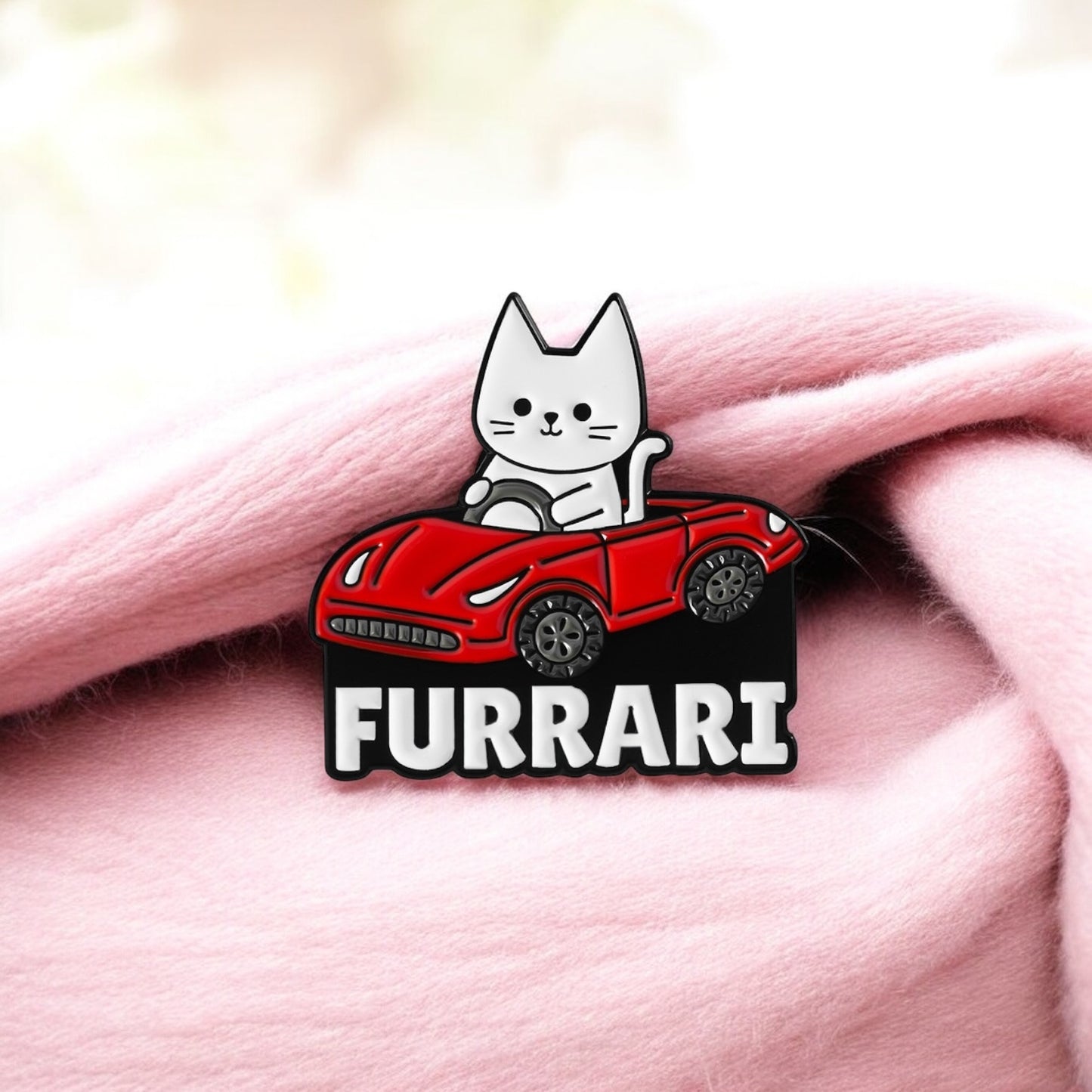 Pin's Broche Email | Chat | Furrari | Humour | Kawaii | Mignon