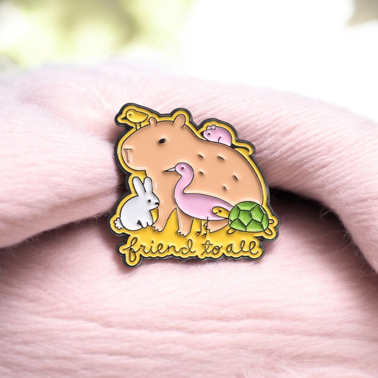 Pin's Broche Email | Cappy et Tortue | Meilleurs Amis | Kawaii | Fun | Humour Mignon
