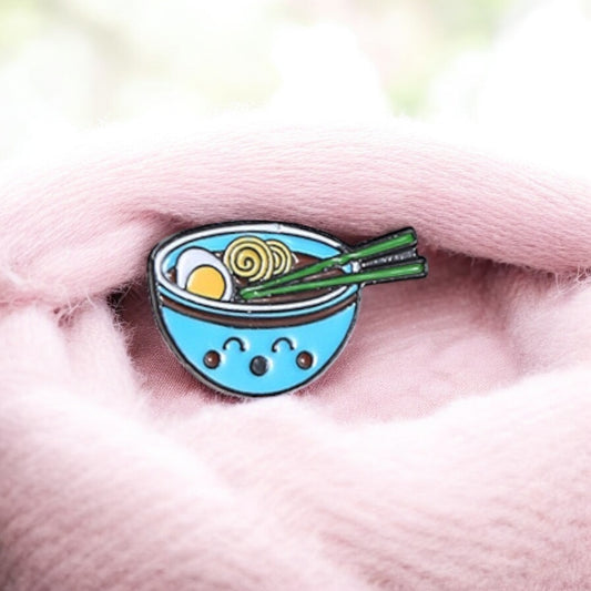 Pin's Broche Email | Cuisine Asiatique Kawaii | Bol de Soupe Chinoise | Kawaii | Fun | Humour