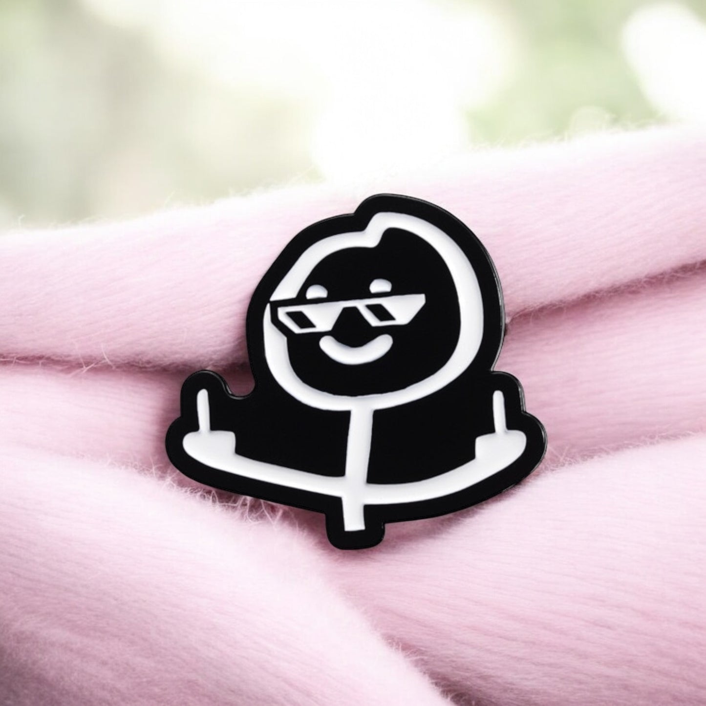 Pin's Broche Email | Mignon Personnage Doigt d'honneur | Fuck | Humour | Kawaii | Mignon |
