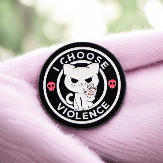 Email Brooch Pin | Cat Fire Everything Fine | Cat | Cute Cute | Humor Fun | Kawaii