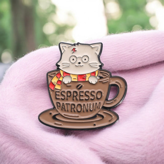 Pin's Broche Email | Chat Sorcier Kawaii | Fun | Humour