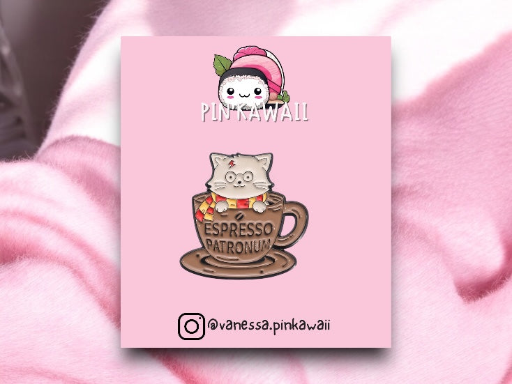 Pin's Broche Email | Chat Sorcier Kawaii | Fun | Humour