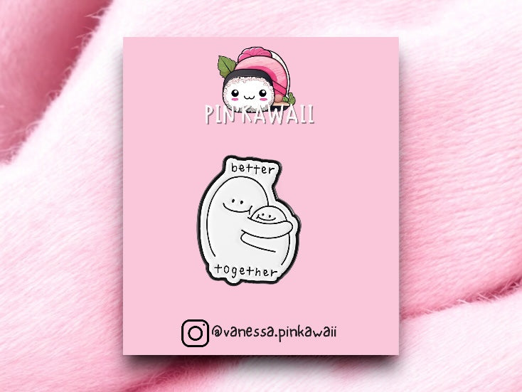 Pin's Broche Email | Bonhomme Calin | Kawaii | Fun | Humour Better Together