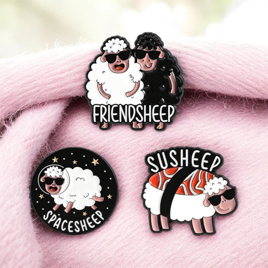 Pin's Broche Email | Mouton Humour | Mignon | Fun | Kawaii