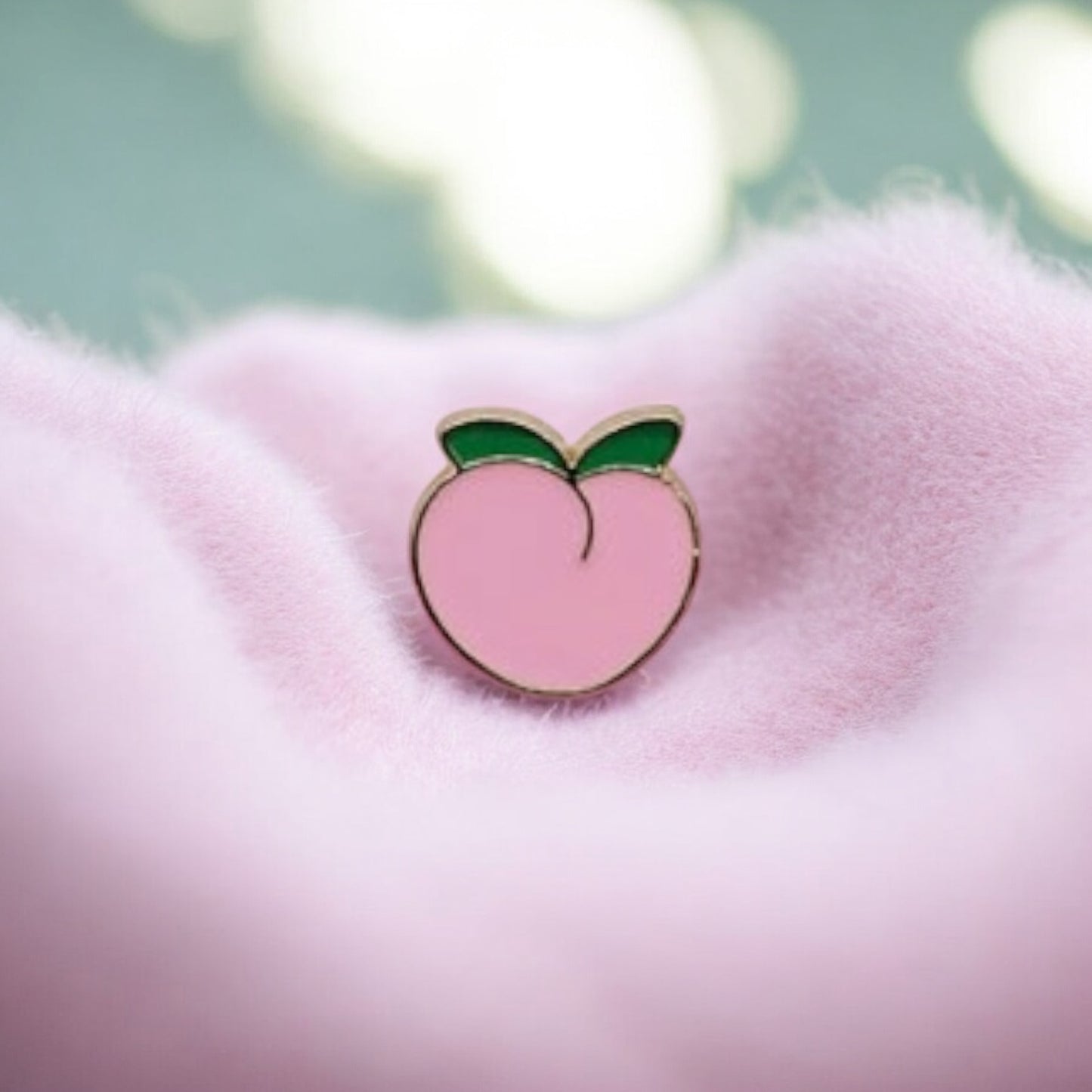 Pin's Broche Email | Peche | Amoureux Fruit Kawaii | Fun | Humour