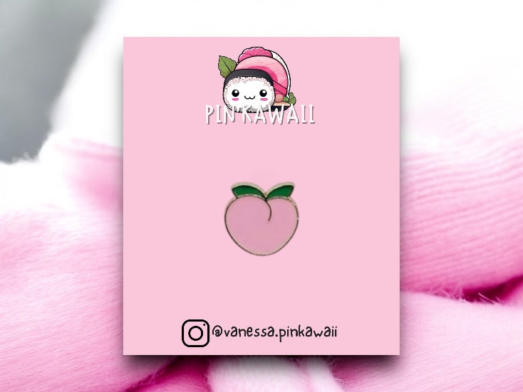 Pin's Broche Email | Peche | Amoureux Fruit Kawaii | Fun | Humour