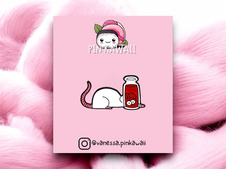 Pin's Broche Email | Souris Vin | Cute Mignon | Humour Fun | Kawaii