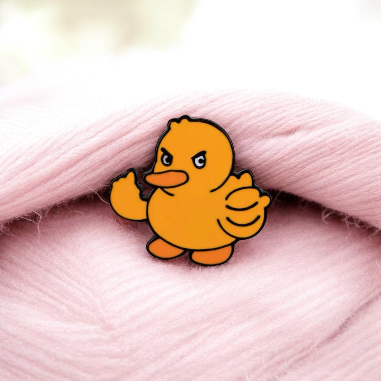 Pin's Broche Email | Animaux Doigt d'honneur | Fuck | Humour | Kawaii | Mignon | Lapin Poussin Canard