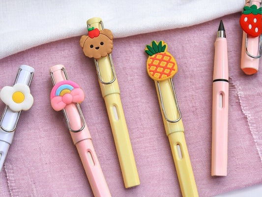 Eternal Black Pencil | Gray Pencil | Don't break | Kawaii style | Accessories | Silicon Gel Silica | Cute